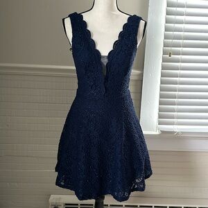 Navy party dress size 5